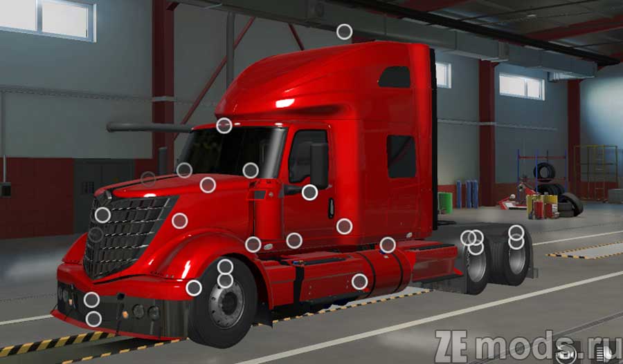 мод International LoneStar Custom для Euro Truck Simulator 2