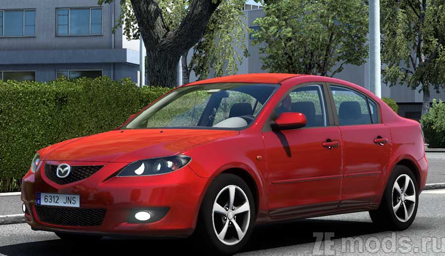 Mazda 3 Sedan 2005 для Euro Truck Simulator 2 (1.48)