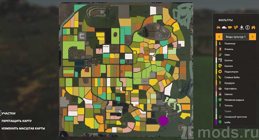 Карта "Les deux charentes" для Farming Simulator 2019