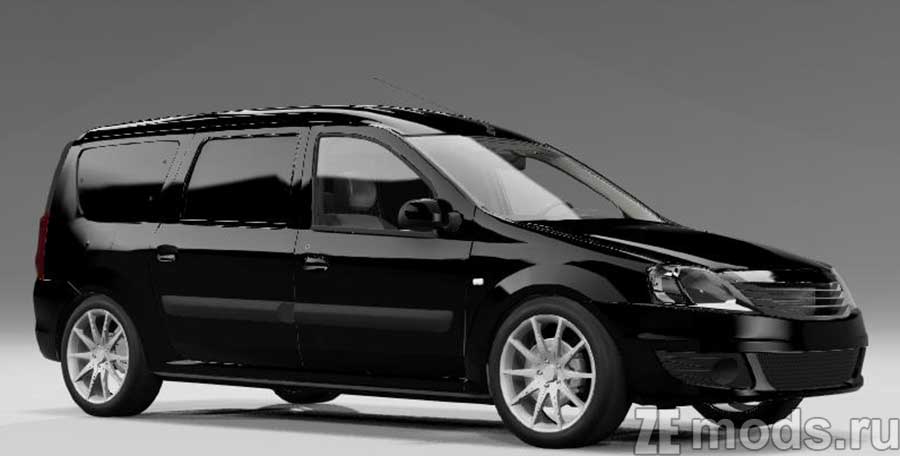 мод Lada Largus/Renault Logan для BeamNG.drive