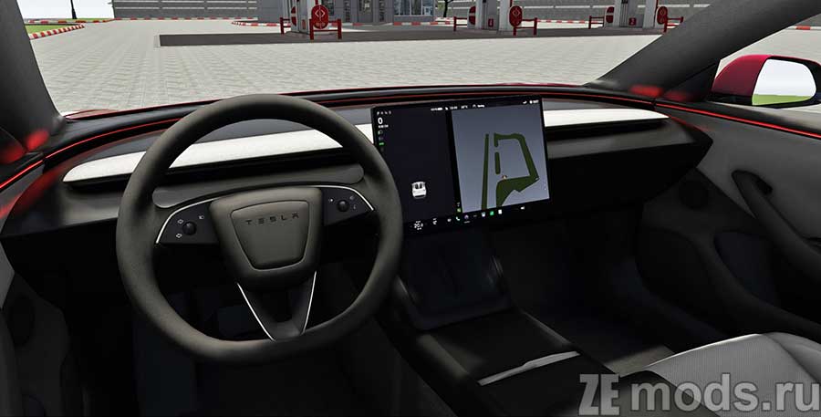 мод Tesla Model 3 Highland RWD для Assetto Corsa