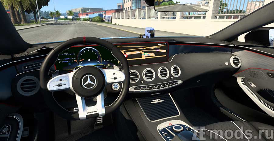 мод Mercedes-Benz S63 AMG Coupe 2021 для Euro Truck Simulator 2