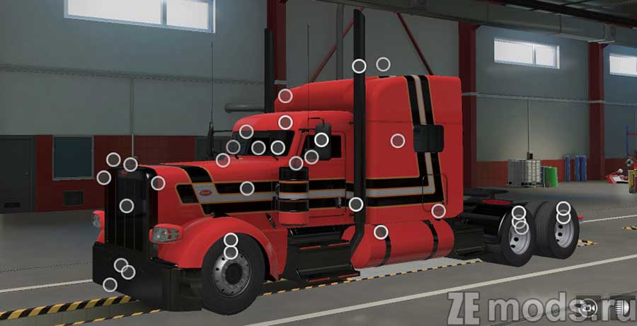 мод Peterbilt 389 Custom cabin cut для Euro Truck Simulator 2