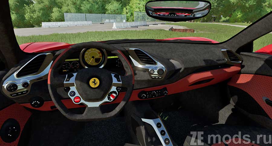 мод Ferrari 488 GTB для Farming Simulator 2022