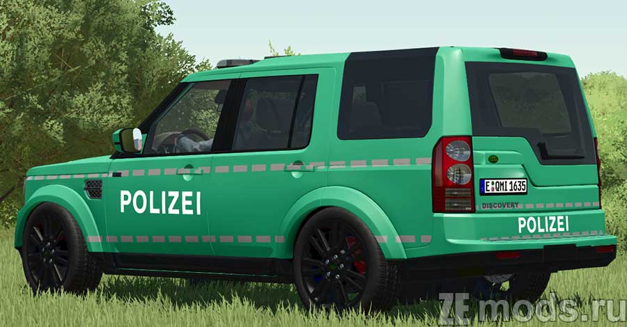мод Land Rover Discovery 4 Police для Farming Simulator 2022