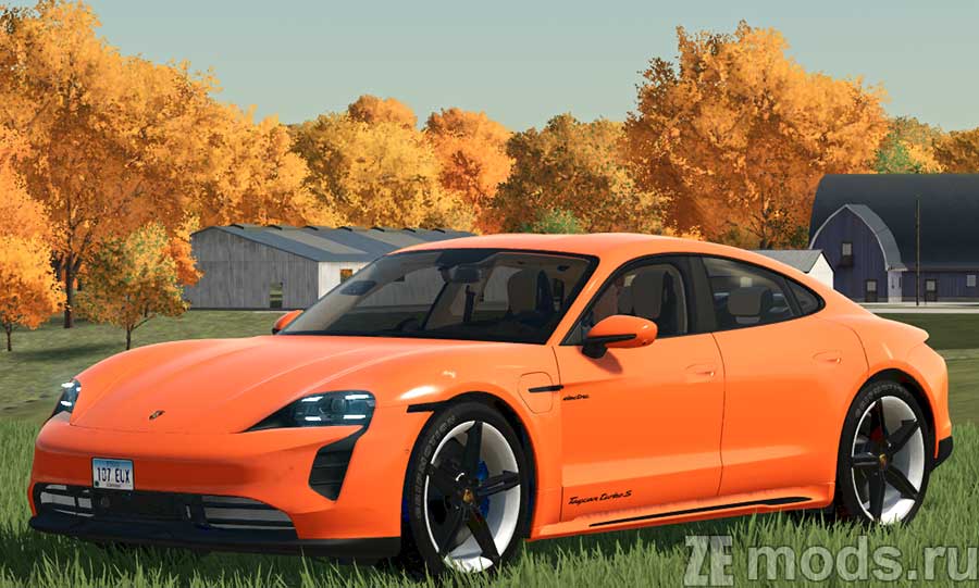 Porsche Taycan Turbo S для Farming Simulator 2022