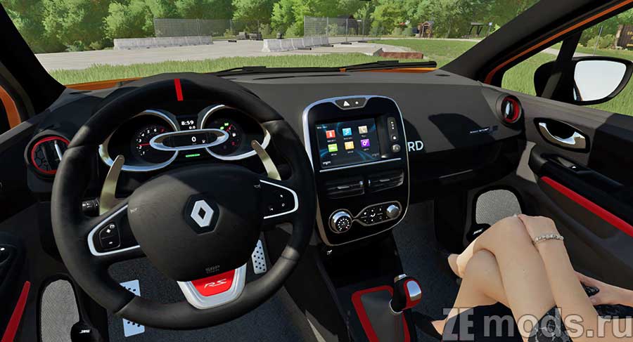 мод Renault Clio RS 2013 для Farming Simulator 2022