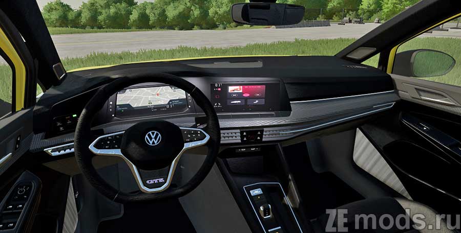 мод Volkswagen Golf 8 GTE для Farming Simulator 2022