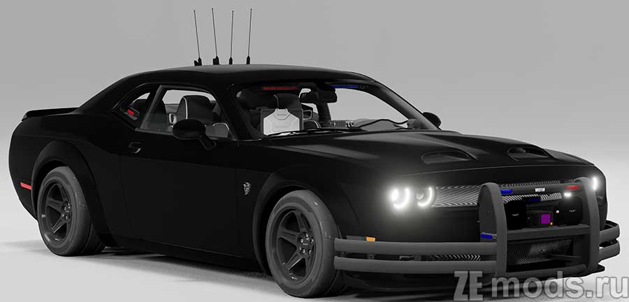 мод Dodge Challenger Police для BeamNG.drive