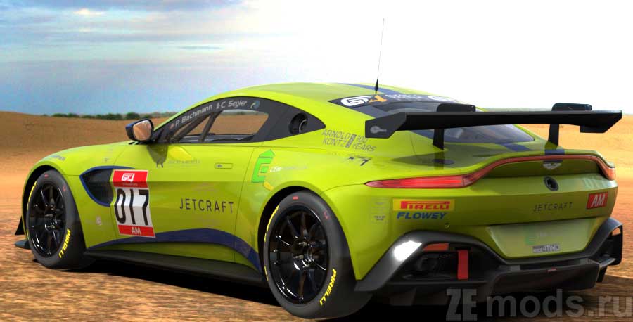 мод Aston Martin Vantage GT4 для Assetto Corsa