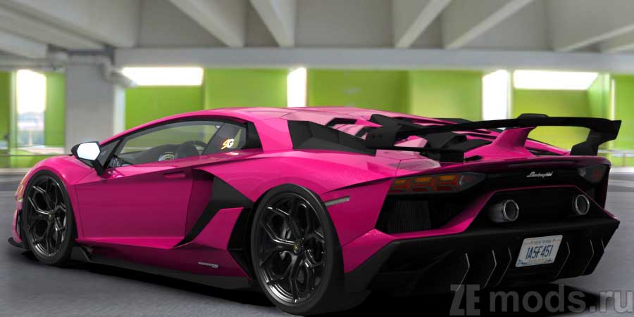 мод Lamborghini Aventador SVJ Gintani F1 Savage Garage @savagegarage для Assetto Corsa