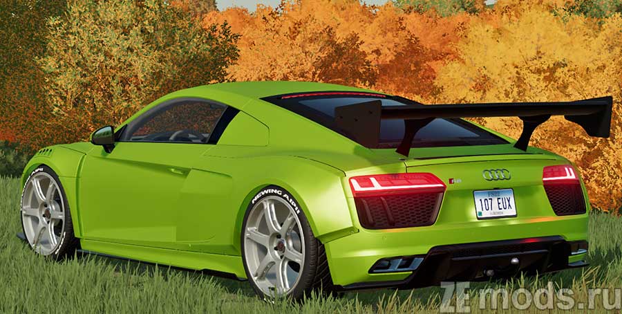 мод Audi R8 Alpil RSR для Farming Simulator 2022