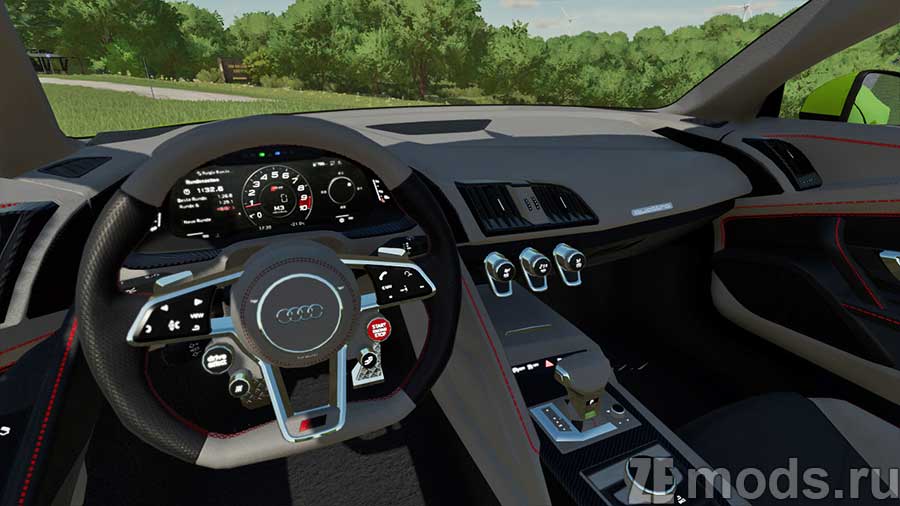 мод Audi R8 Alpil RSR для Farming Simulator 2022