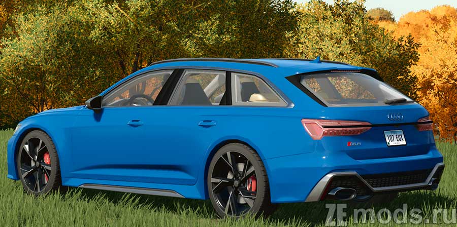 мод Audi RS6 Avant 2020 для Farming Simulator 2022
