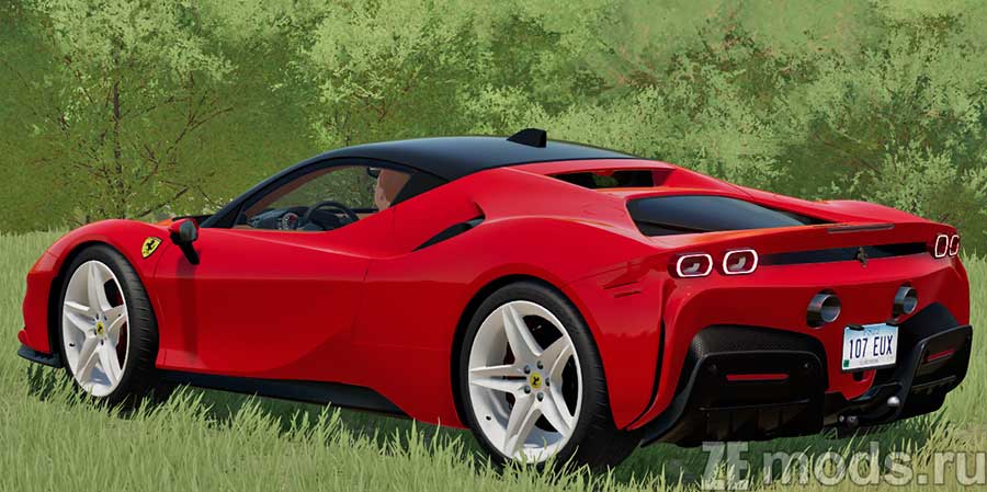 мод Ferrari SF90 Stradale 2020 для Farming Simulator 2022