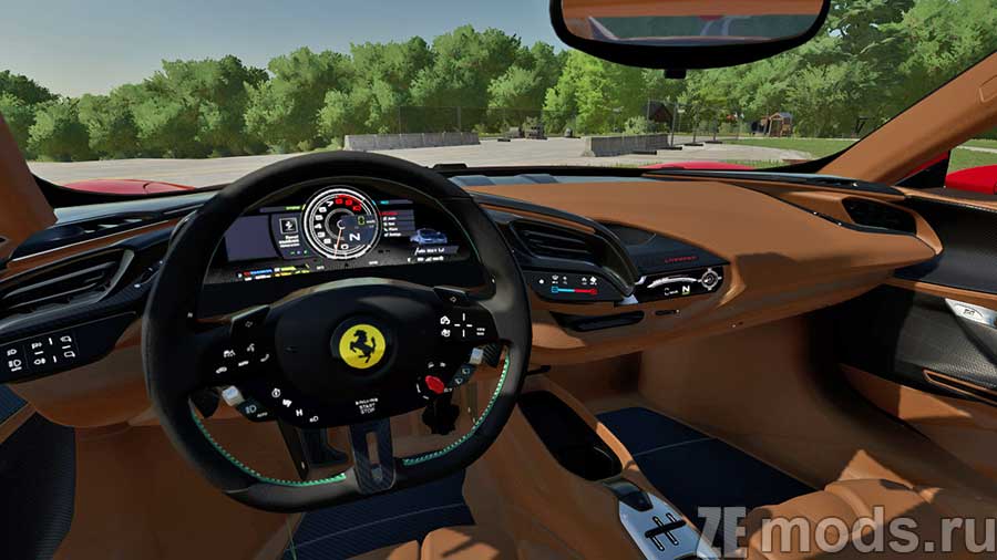 мод Ferrari SF90 Stradale 2020 для Farming Simulator 2022