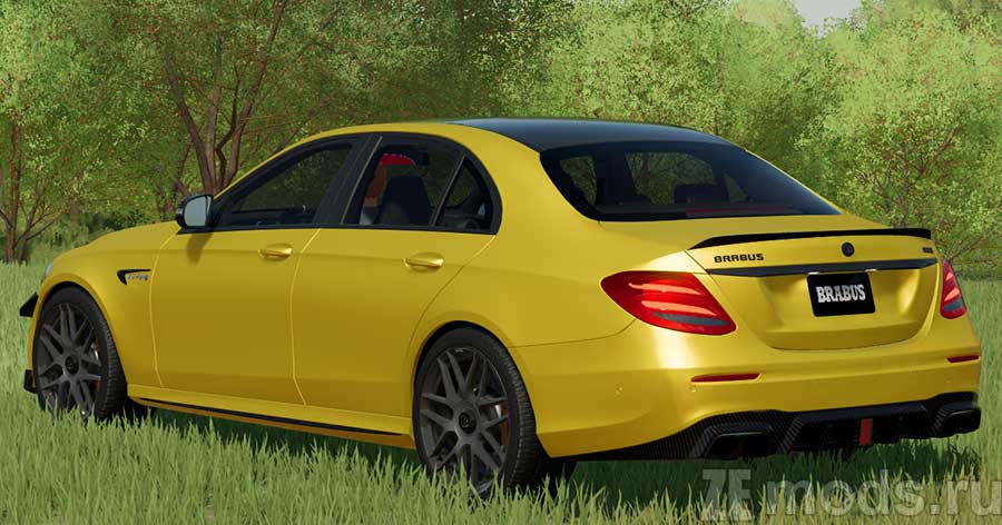 мод Mercedes Benz E63S AMG 2018 для Farming Simulator 2022