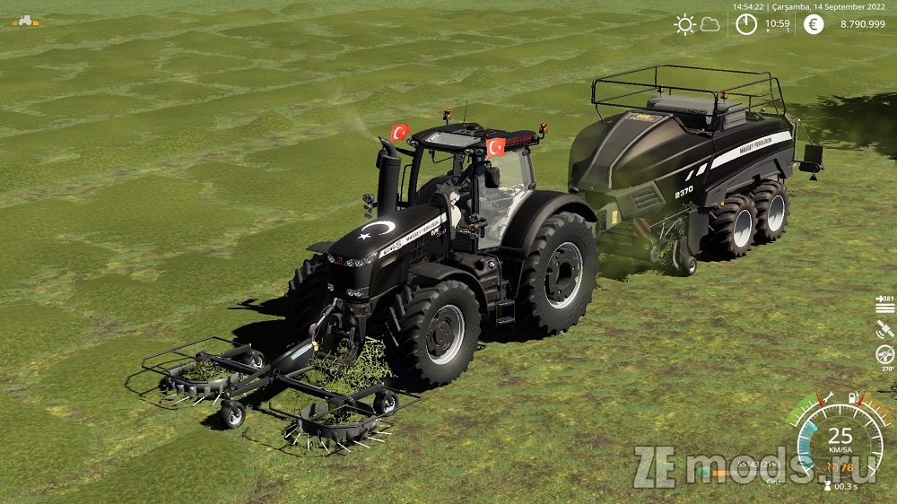 Мод Massey Fergusson 8700 Serisi (3.0.0.0) для Farming Simulator 19