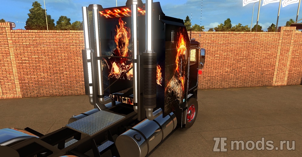 Мод K100 Aerodyne Ghostrider для Euro Truck Simulator 2