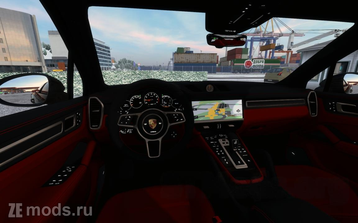 Мод Porsche Cayenne Turbo 2022 (1.0) для Euro Truck Simulator 2 (1.49.x)