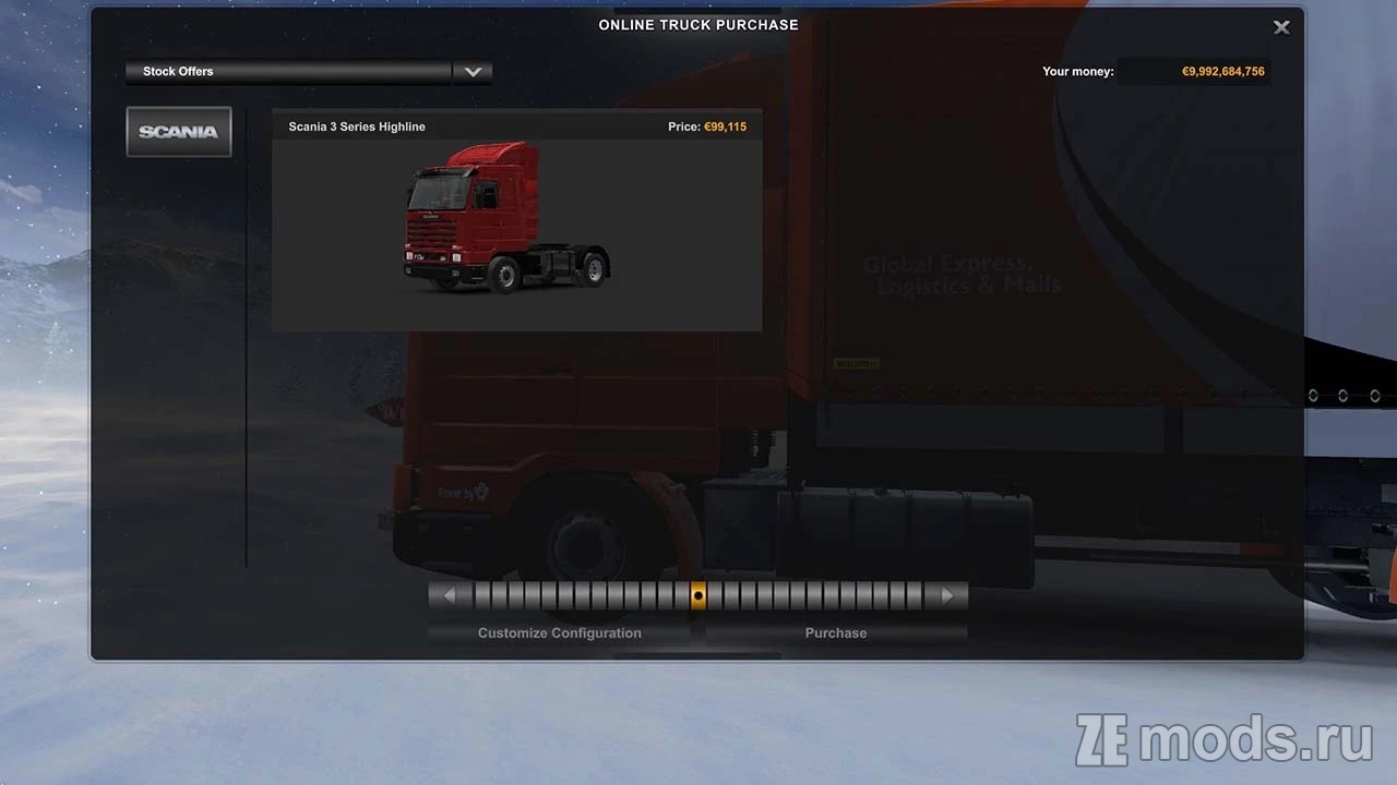 Мод Scania 3 Series 143 m для Euro Truck Simulator 2