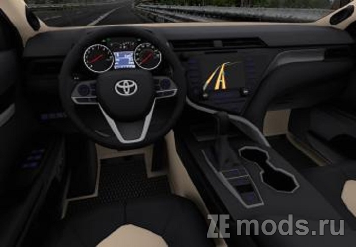 Мод Toyota Camry XSE 2018 (1.5) для Euro Truck Simulator 2 (v1.49.x)