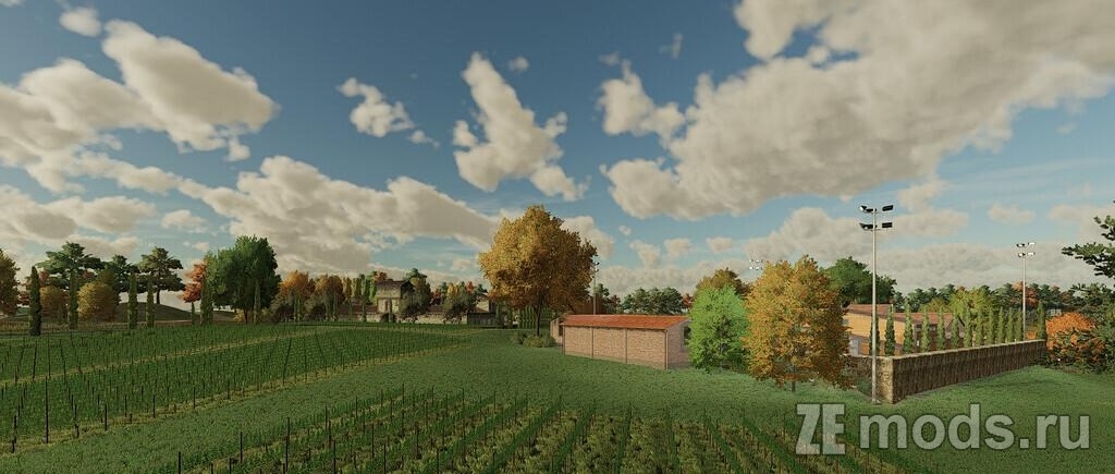 Карта Hills Of Tuscany (1.1.0.2) для Farming Simulator 22