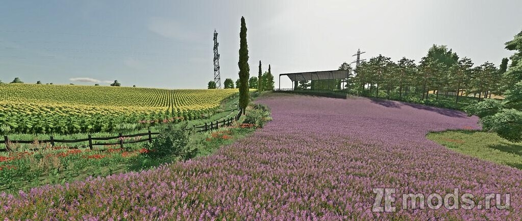 Карта "Hills Of Tuscany" (1.1.0.2) для Farming Simulator 22