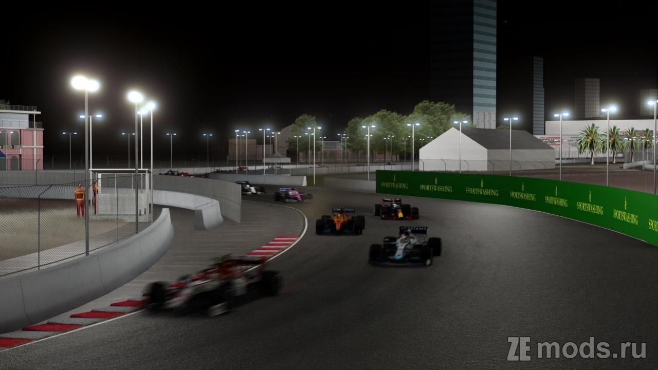 Карта "Jeddah Street Circuit - F1 2021 - Night Race" (2.0) для Assetto Corsa