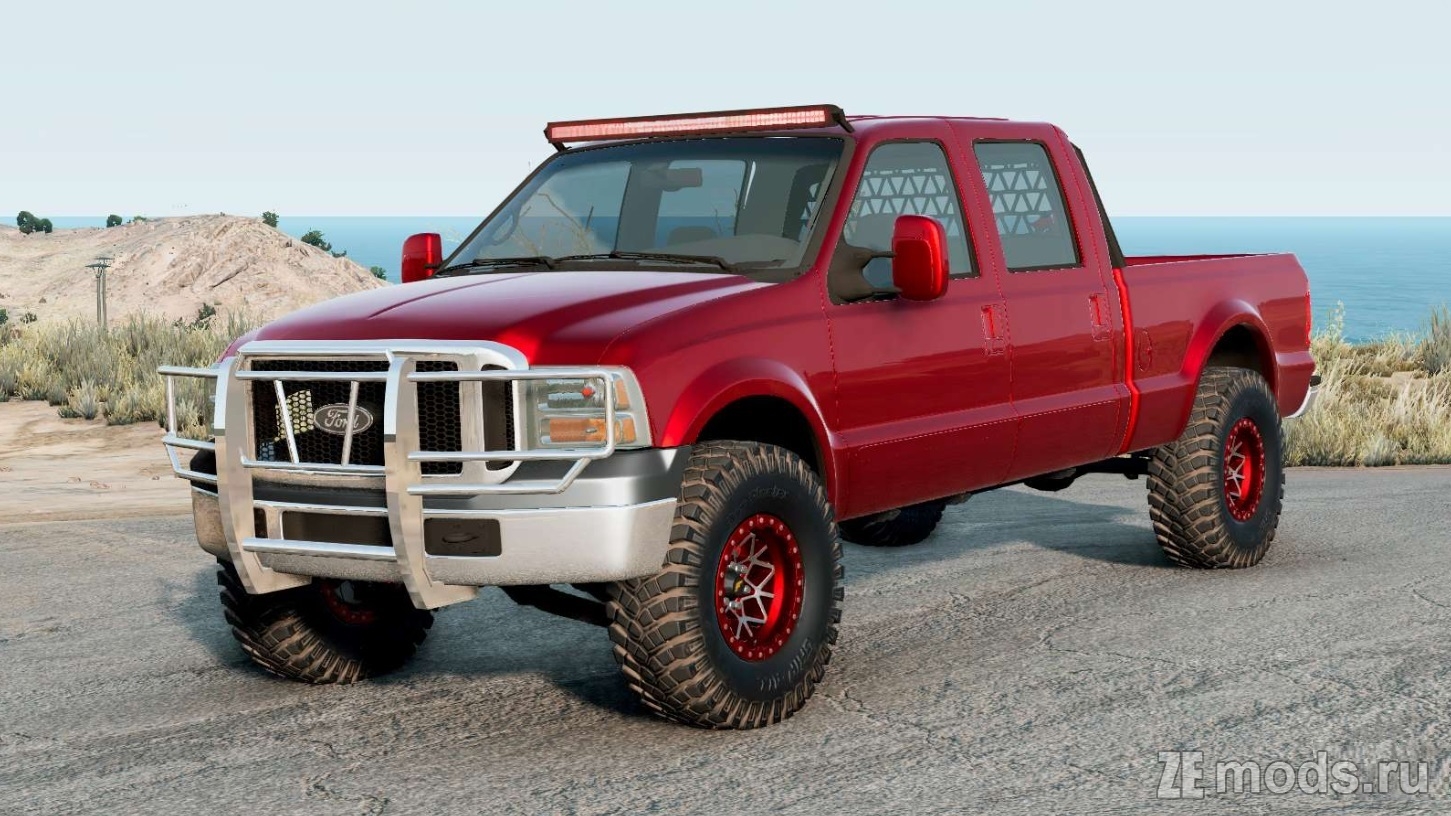 Мод Ford F-250 Super Duty Double Cab 2006 для BeamNG.drive