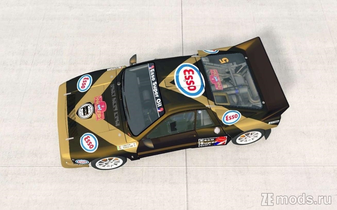 Мод Lancia Rally Group B для BeamNG.drive