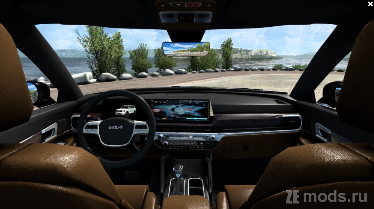 Мод Kia Telluride SX X-Pro 2024 (2.0) для Euro Truck Simulator 2 (1.49.x)