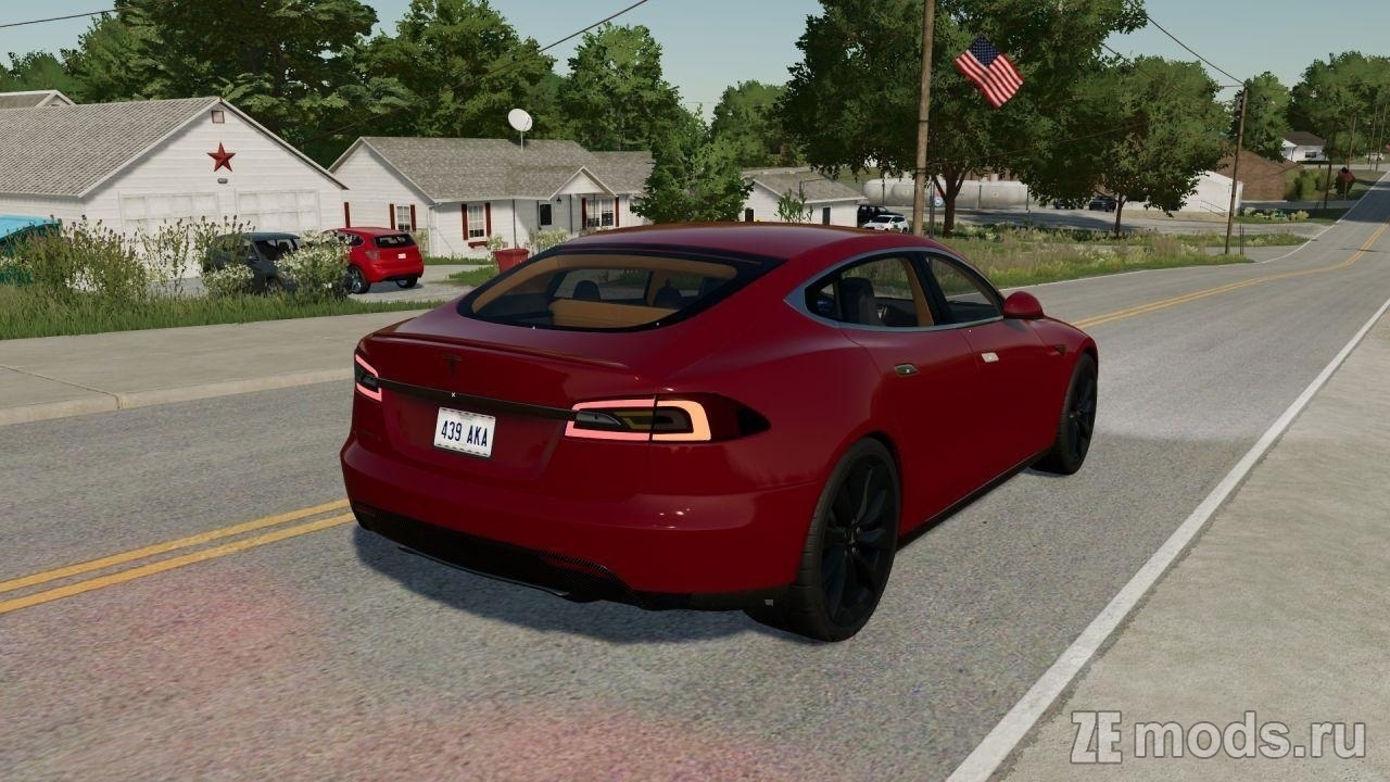 Мод Tesla Model S 2014 (1.0.0.0) для Farming Simulator 22