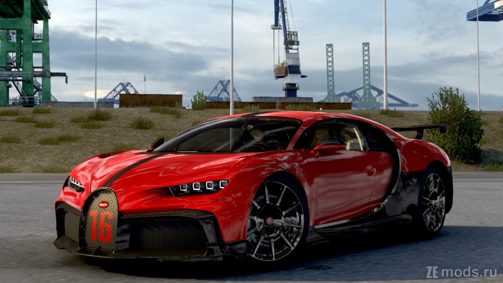 Bugatti Chiron 2021 (1.3) для Euro Truck Simulator 2 (1.49.x)