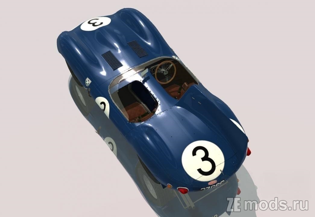 Мод Jaguar D-Type 1955 Long Nose (1.2) для Assetto Corsa