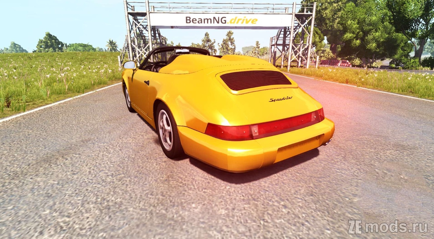 Мод Porsche 911 Carrera 2 Speedster для BeamNG.drive