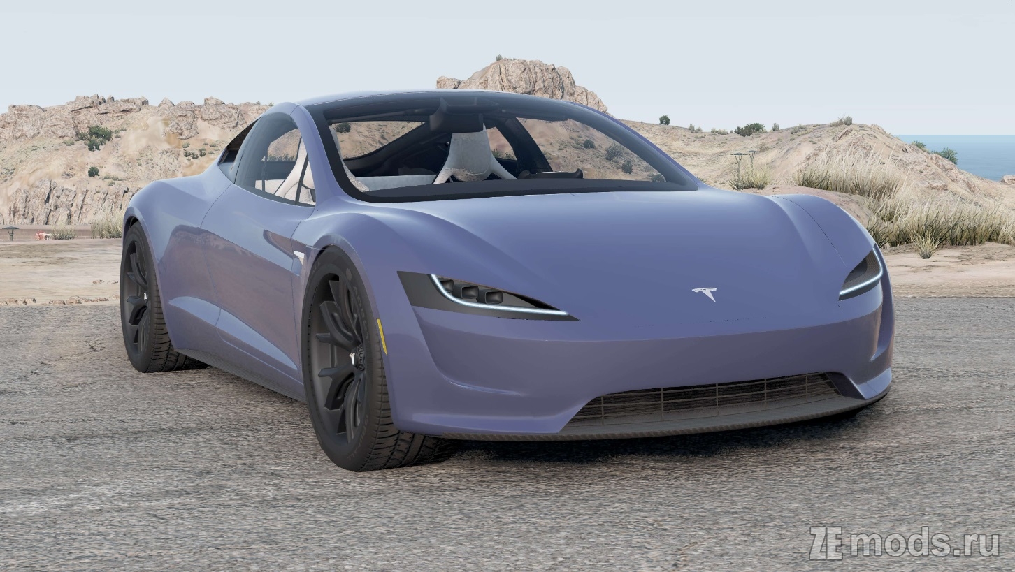 Tesla Roadster 2017 (2.5.1) для BeamNG.drive