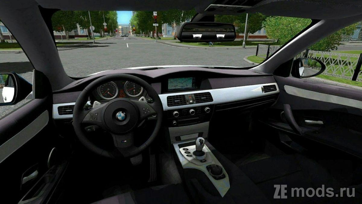 Мод BMW M5 E60 для City Car Driving