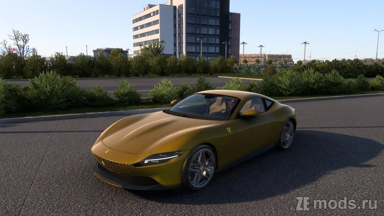 Мод Ferrari Roma 2021 (1.2.1) для Euro Truck Simulator 2
