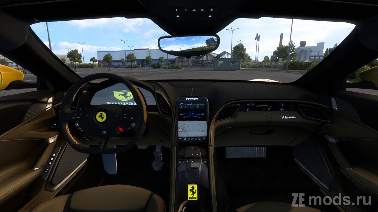 Мод Ferrari Roma 2021 (1.2.1) для Euro Truck Simulator 2