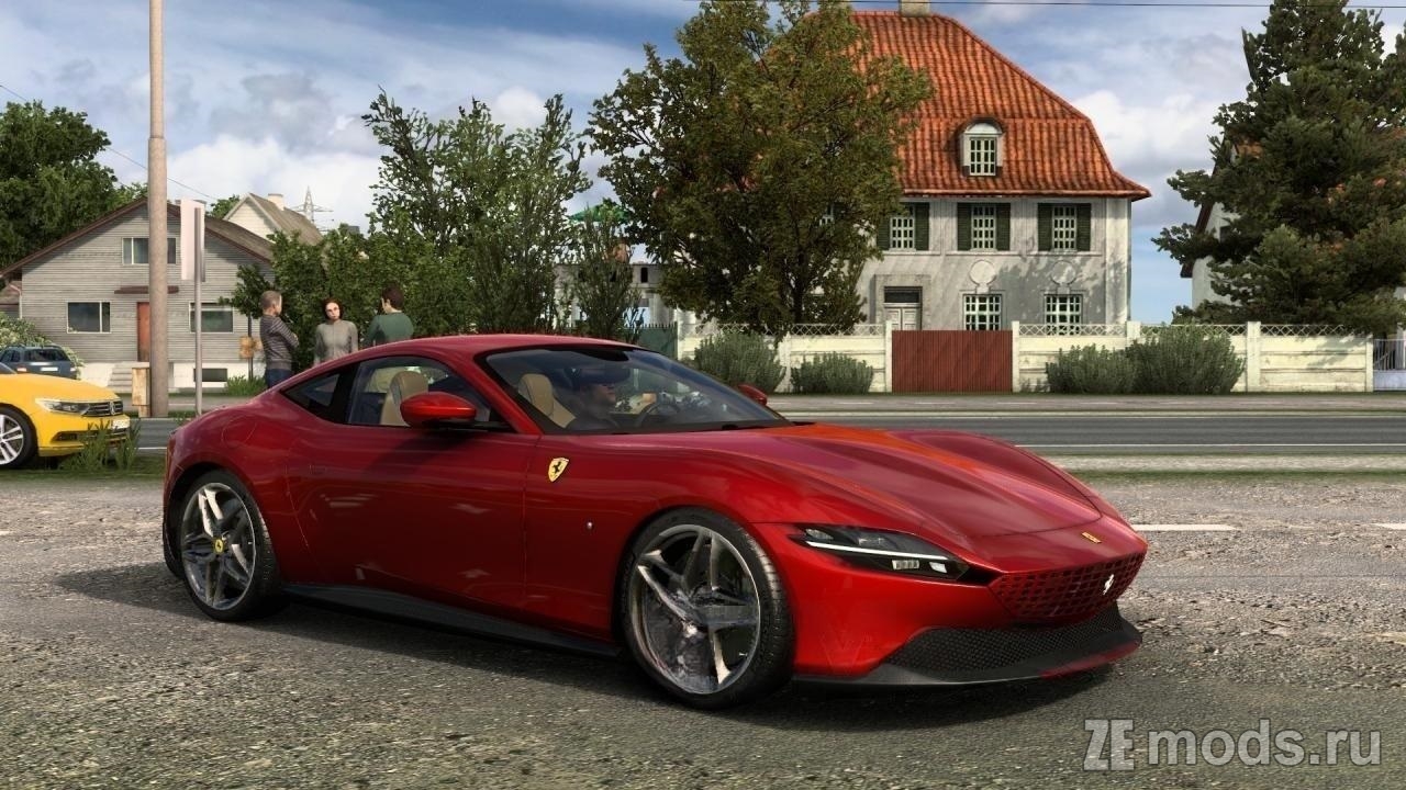 Ferrari Roma 2021 (1.2.1) для Euro Truck Simulator 2