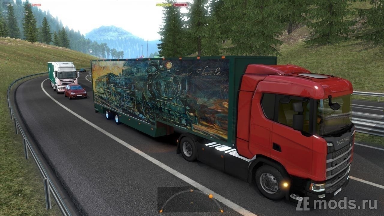 Мод Scania DQF Flower Shuttle для Euro Truck Simulator 2