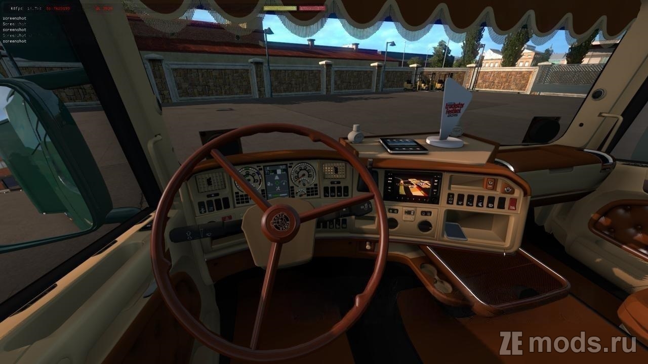 Мод Scania DQF Flower Shuttle для Euro Truck Simulator 2