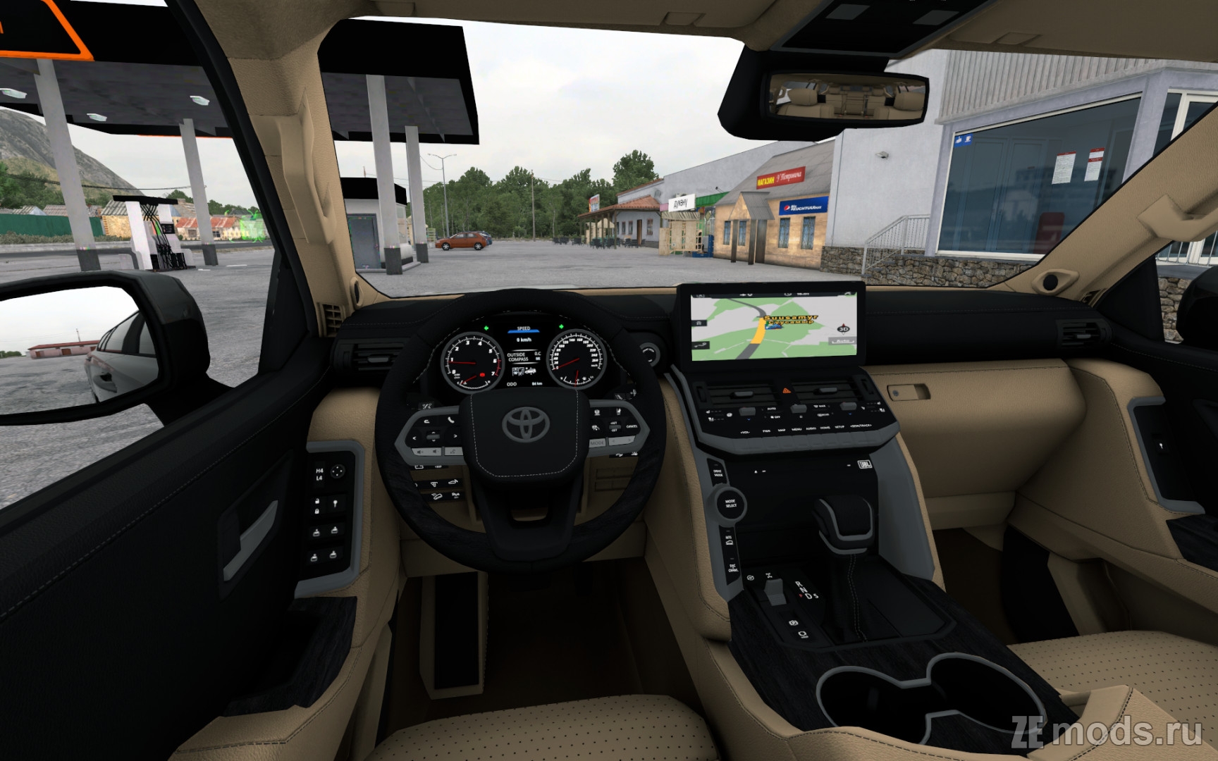 Мод Toyota Land Cruser 300 для Euro Track Simulator 2