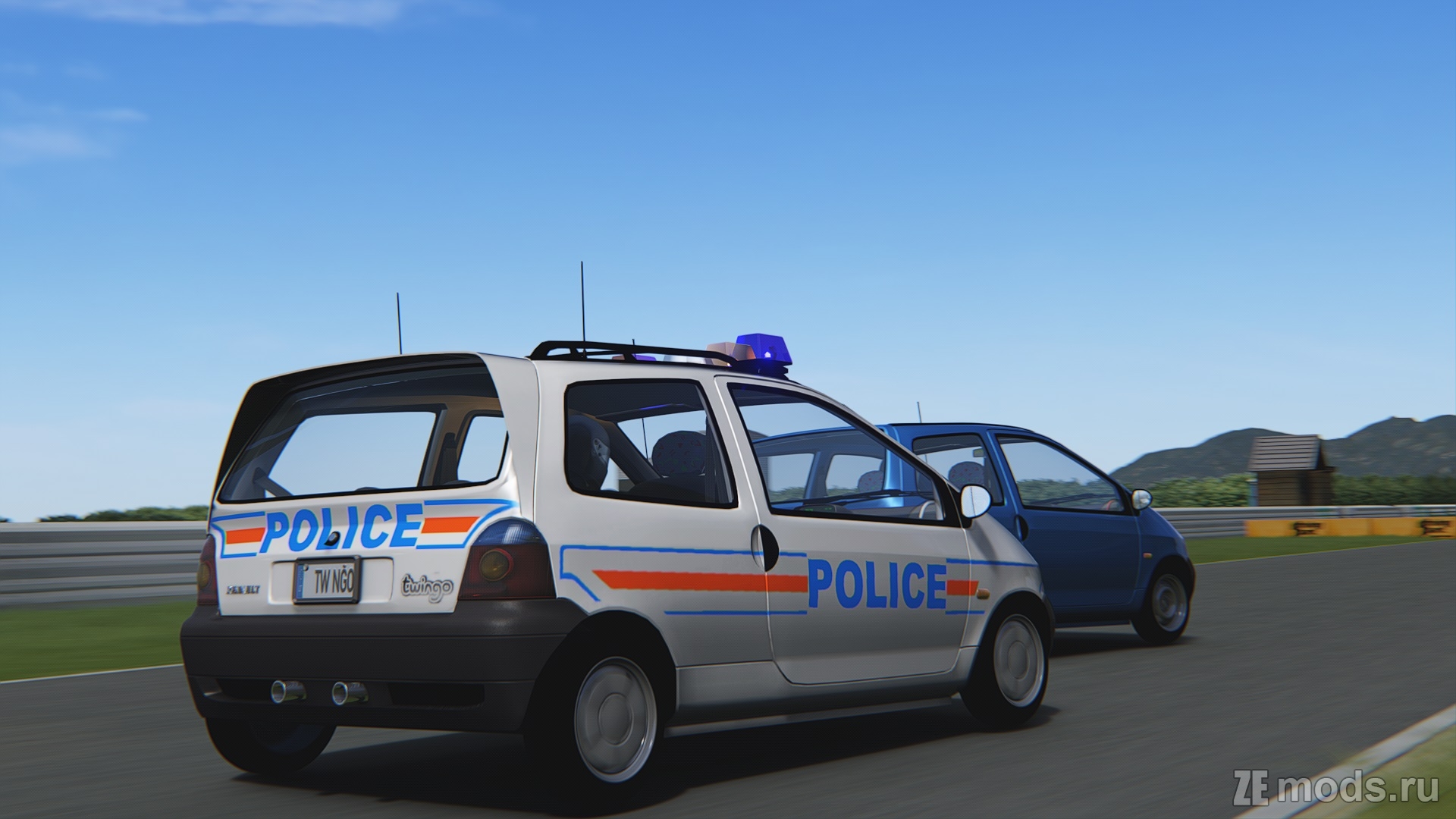 Twingo Police для Assetto Corsa