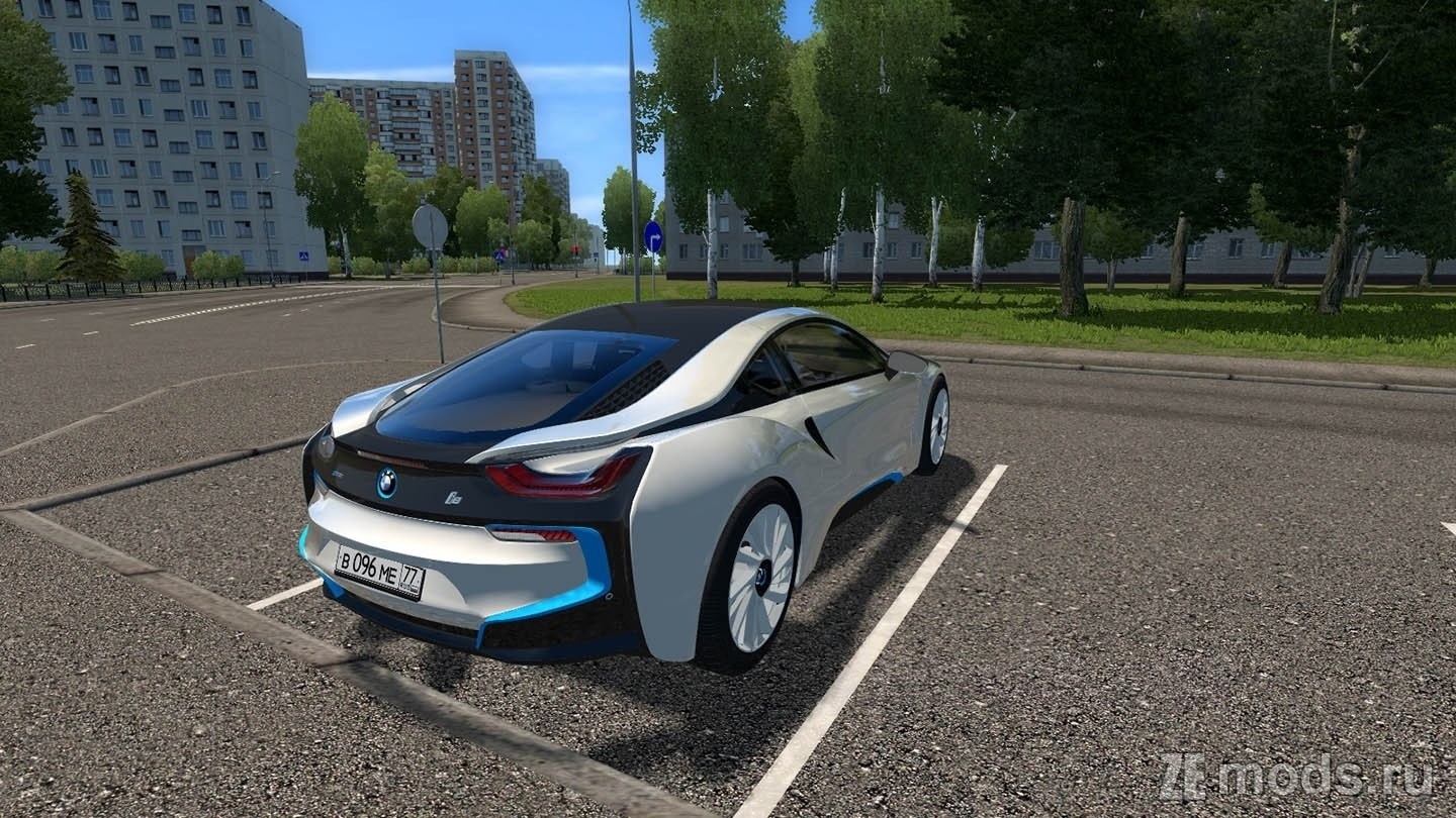 Мод BMW i8 для City Car Driving