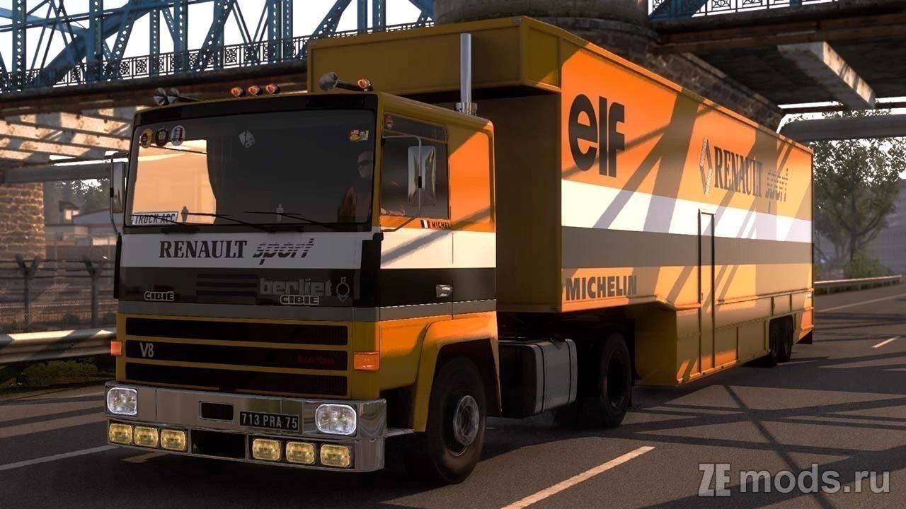 Мод Berliet Centaure + Trailers (1.0) для Euro Truck Simulator 2