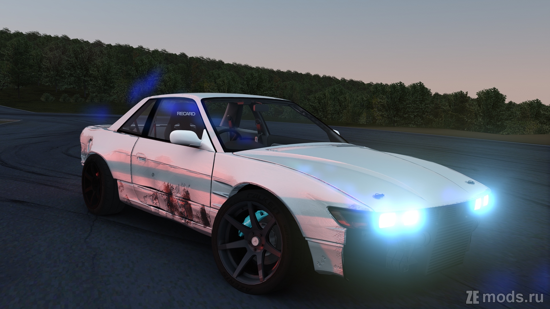 Nissan Silvia S-chassis S13 missle (wedsize) для Assetto Corsa