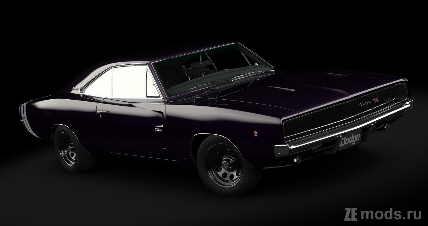 Скачать мод Dodge Charger R/T 426 Hellephant (1.2) для Assetto Corsa