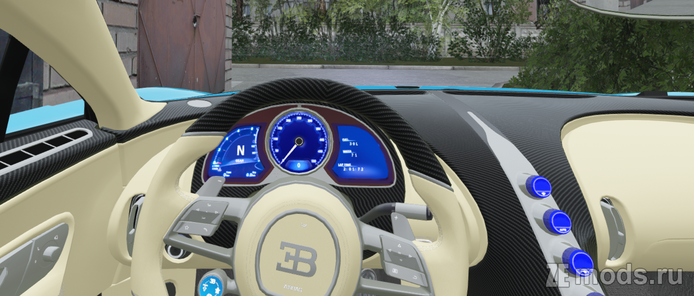 Мод Bugatti Chiron для Assetto Corsa